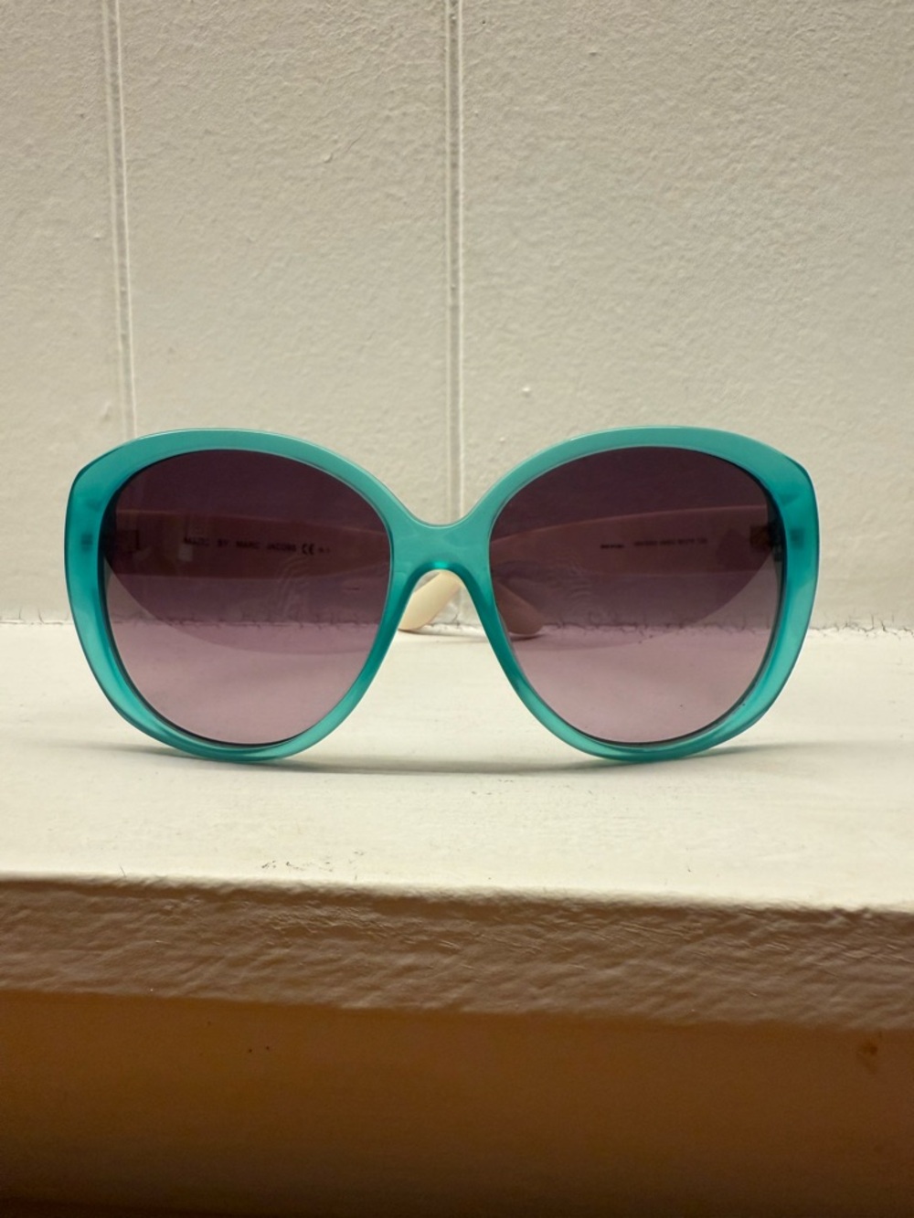 Marc by Marc Jacobs Turquoise Oversized Round Women’s Sunglasses